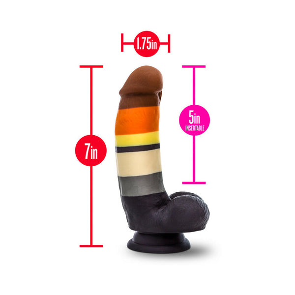 Pride P9 Bear 7 in. Silicone Dildo with Balls