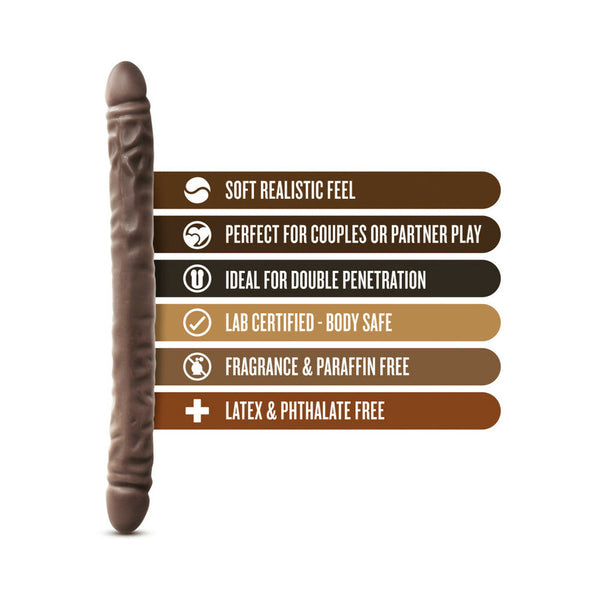 18 in. Double Dildo Brown