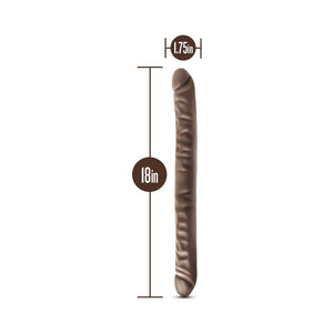 18 in. Double Dildo Brown