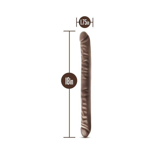 18 in. Double Dildo Brown