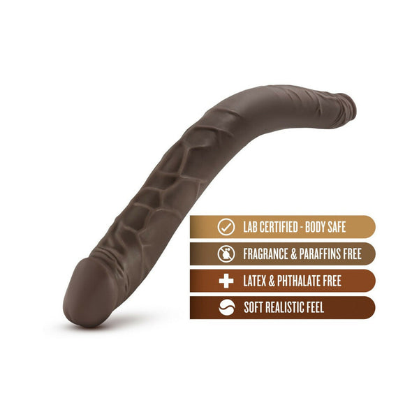16 in. Double Dildo Brown