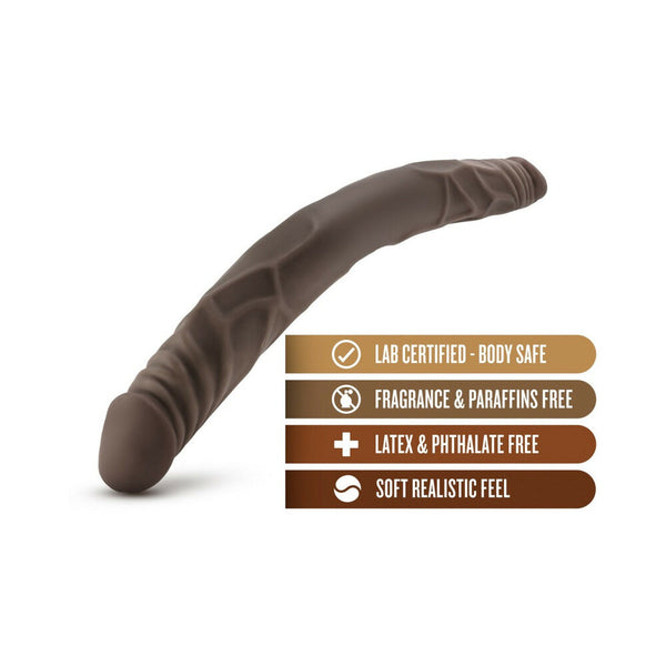 14 in. Double Dildo Brown
