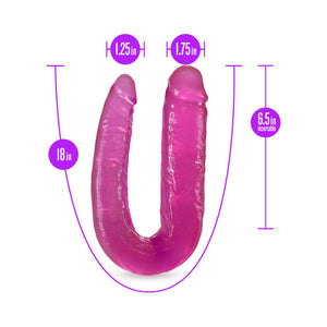 Double Headed Dildo 18 in. Pink