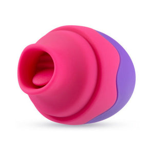 Flutter Tongue Rechargeable Silicone Flicking Vibrator Purple