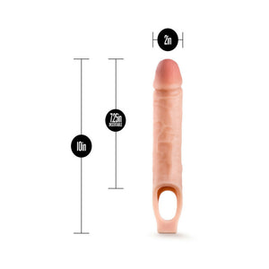 Blush Performance 10 in. Cock Sheath Penis Extender Sling Beige