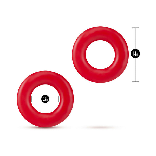 Donut Rings Cockring 2-Pack Red