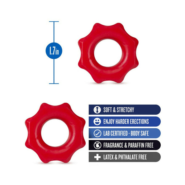 Nutz Cockring 2-Pack Red