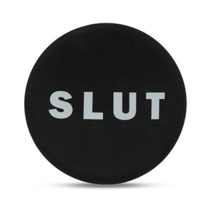 ''Slut'' Silicone Anal Plug Black