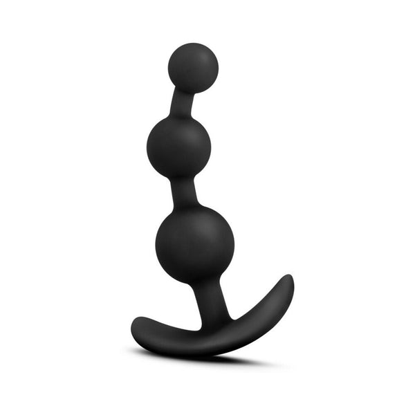 Silicone Small Anal Beads Plug Black
