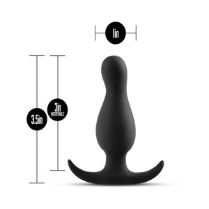 Silicone Curve Plug Black