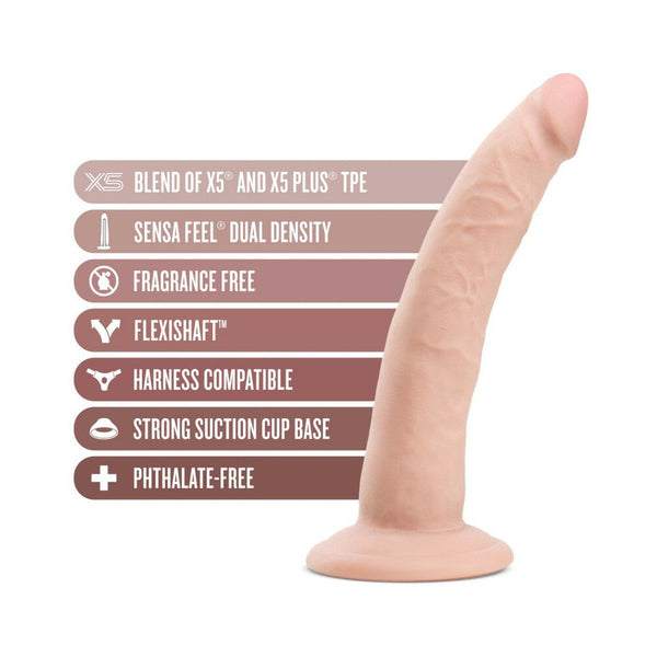Jack 7.5 in. Posable Dual Density Dildo Beige