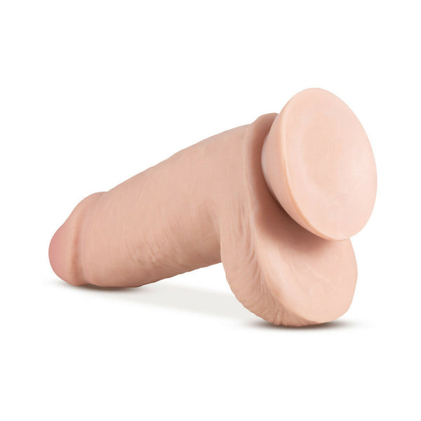 2.75 Pounder 10 in. Posable Dual Density Dildo with Balls Beige