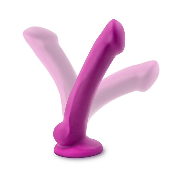 D9 Ergo Mini 7 in. Dual Density Silicone Dildo Violet