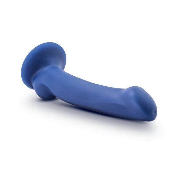 D10 Ergo Mini 7 in. Dual Density Silicone Dildo Indigo