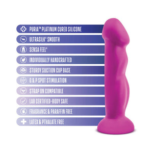 D11 Suko 8 in. Dual Density Silicone Dildo Violet