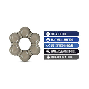 Thick Bead Cockring Black