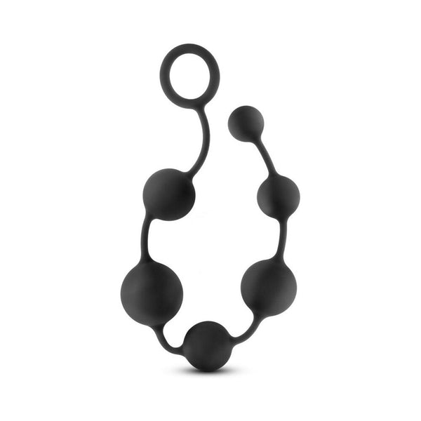 Silicone Large Anal Beads Black