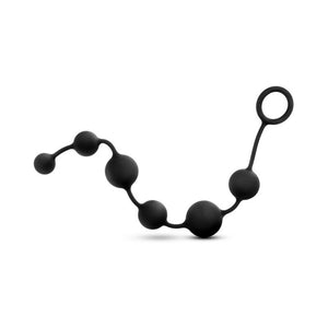 Silicone Large Anal Beads Black
