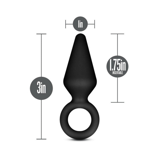 Silicone Loop Plug Small Black