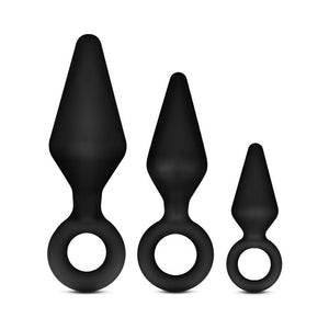 Silicone 3-Piece Loop Plug Kit Black