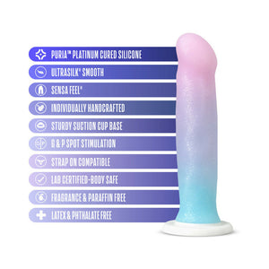 D17 Lucky 8 in. Silicone Dildo