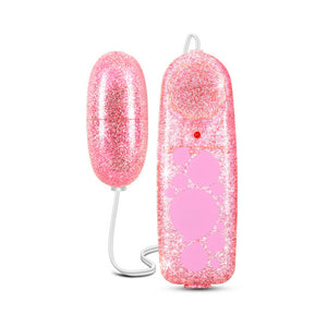 Glitter Power Bullet Remote-Controlled Egg Vibrator Pink