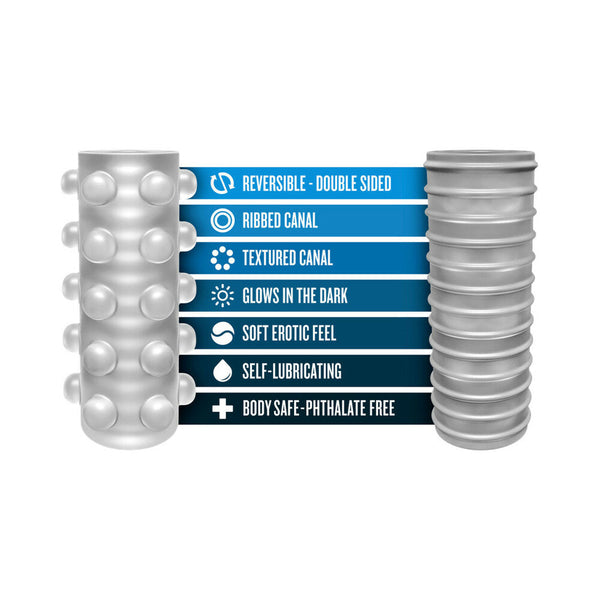 Soft + Wet Reversible Orb Glow in the Dark Self-Lubricating Stroker Frosted