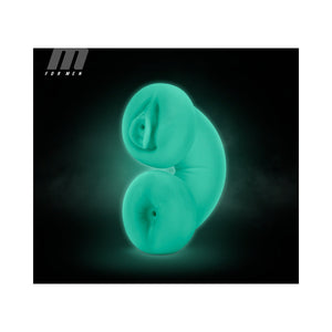 Soft + Wet Double Trouble Glow in the Dark Self-Lubricating Stroker Beige