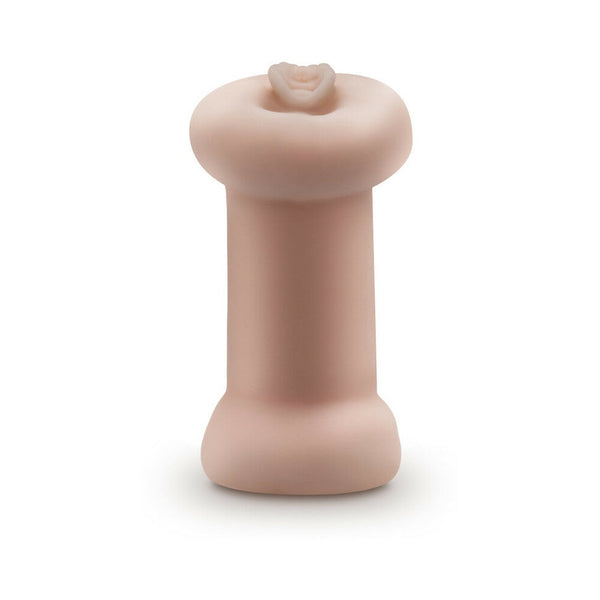 Soft + Wet Double Trouble Glow in the Dark Self-Lubricating Stroker Beige