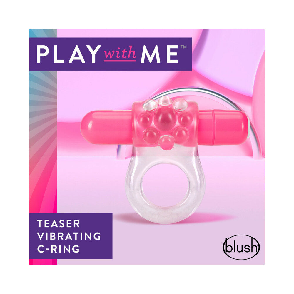 Blush Play with Me Teaser Vibrating C-Ring Pink