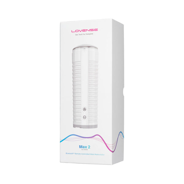 Max 2 Bluetooth App-Controlled Vibrating and Suction Masturbator (Neutral Sleeve)
