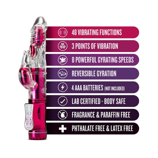 Frisky Rabbit Dual Stimulation Vibrator Pink