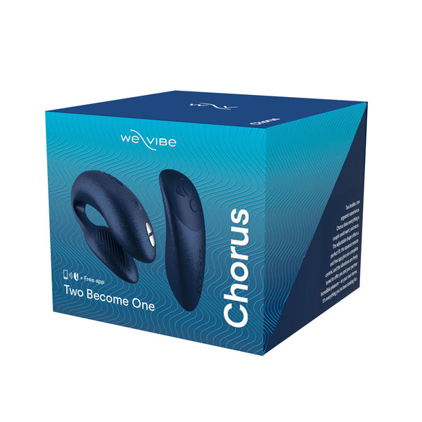 Chorus Rechargeable Remote-Controlled Silicone Couples Vibrator Cosmic Blue