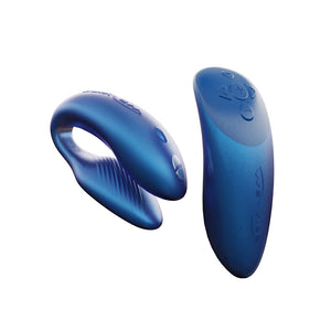 Chorus Rechargeable Remote-Controlled Silicone Couples Vibrator Cosmic Blue