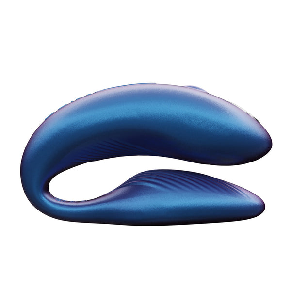 Chorus Rechargeable Remote-Controlled Silicone Couples Vibrator Cosmic Blue