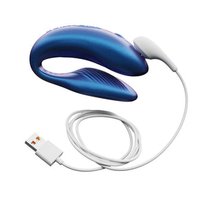 Chorus Rechargeable Remote-Controlled Silicone Couples Vibrator Cosmic Blue
