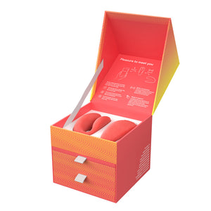 Chorus Rechargeable Remote-Controlled Silicone Couples Vibrator Crave Coral