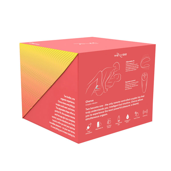 Chorus Rechargeable Remote-Controlled Silicone Couples Vibrator Crave Coral