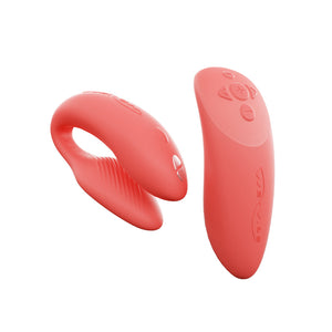 Chorus Rechargeable Remote-Controlled Silicone Couples Vibrator Crave Coral