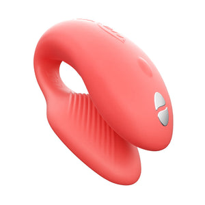 Chorus Rechargeable Remote-Controlled Silicone Couples Vibrator Crave Coral