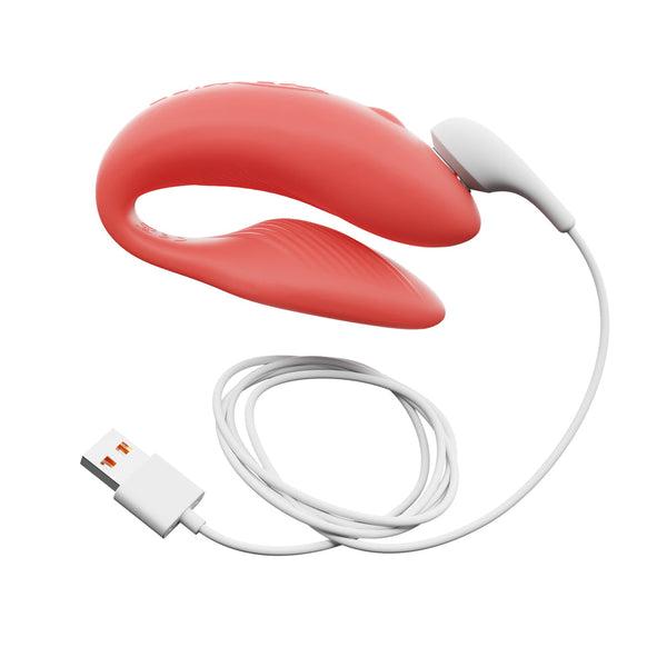 Chorus Rechargeable Remote-Controlled Silicone Couples Vibrator Crave Coral