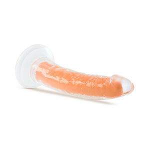Blush Neo Elite Glow in the Dark Viper 7 in. Dual-Density Dildo Neon Orange