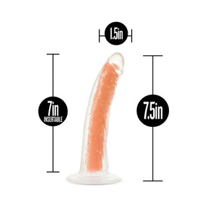 Blush Neo Elite Glow in the Dark Viper 7 in. Dual-Density Dildo Neon Orange