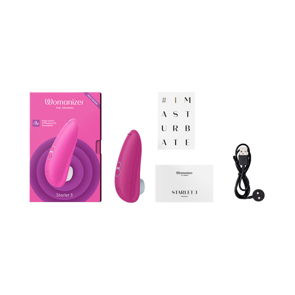 Starlet 3 Rechargeable Silicone Compact Pleasure Air Clitoral Stimulator Pink