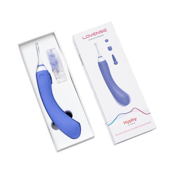 Hyphy Bluetooth Remote-Controlled Dual-End Vibrator Clitoral and G-Spot Stimulator