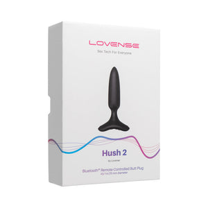 Hush 2 Bluetooth Remote-Controlled Vibrating Butt Plug XS 1 in.