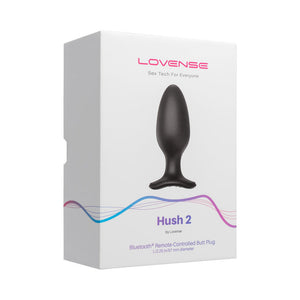 Hush 2 Bluetooth Remote-Controlled Vibrating Butt Plug L 2.25 in.