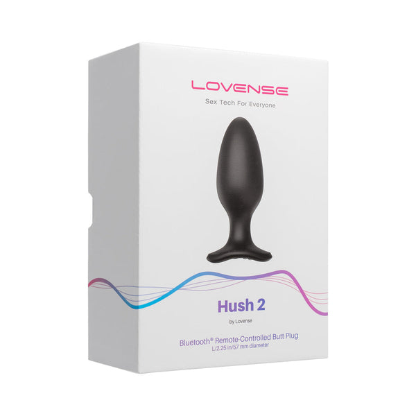 Hush 2 Bluetooth Remote-Controlled Vibrating Butt Plug L 2.25 in.