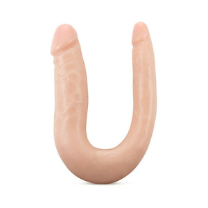 Mini Double Dong Realistic 12 in. Dual-Ended Dildo Beige