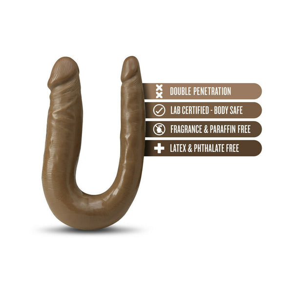 Mini Double Dong Realistic 12 in. Dual-Ended Dildo Tan